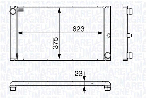 MAGNETI MARELLI radiatorius, variklio aušinimas 350213140200